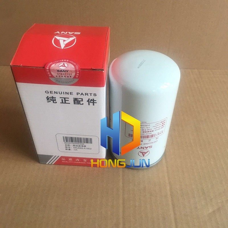 B222100000494 Sany Peças sobressalentes de escavadeiras, filtro de óleo de escavadeira original