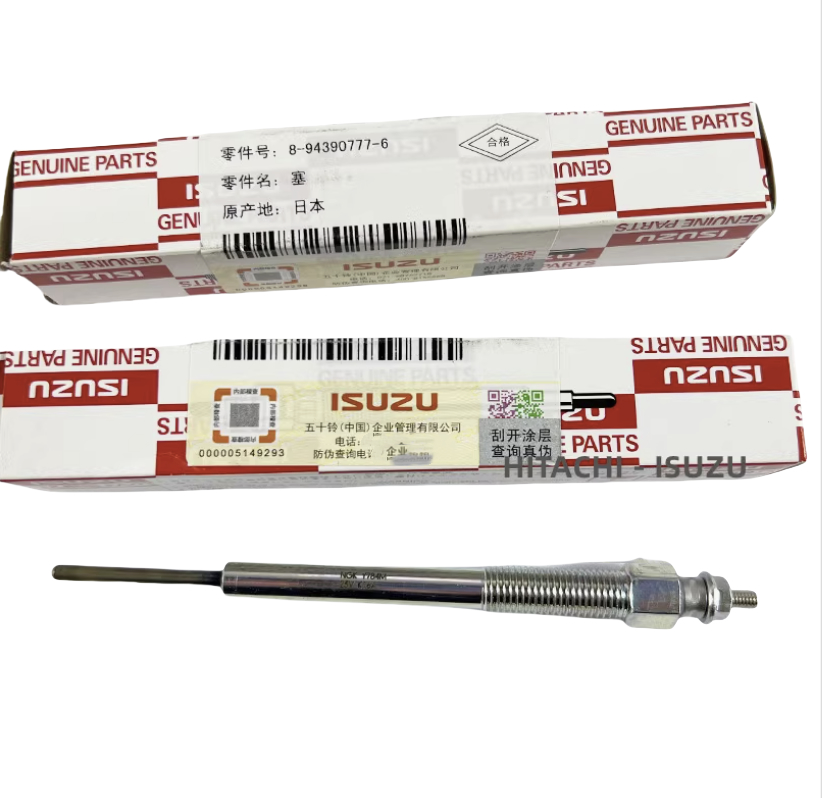 ISUZU 4HK1 6HK1 Motor Peças de reposição originais Original 8-94390777-6 8-97600096-3 Glow Plug