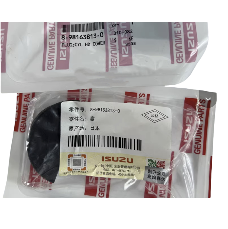 ISUZU 4HK1 6HK1 motor Peças sobressalentes genuínas Tampa da válvula do filtro original Plugue 8981638130